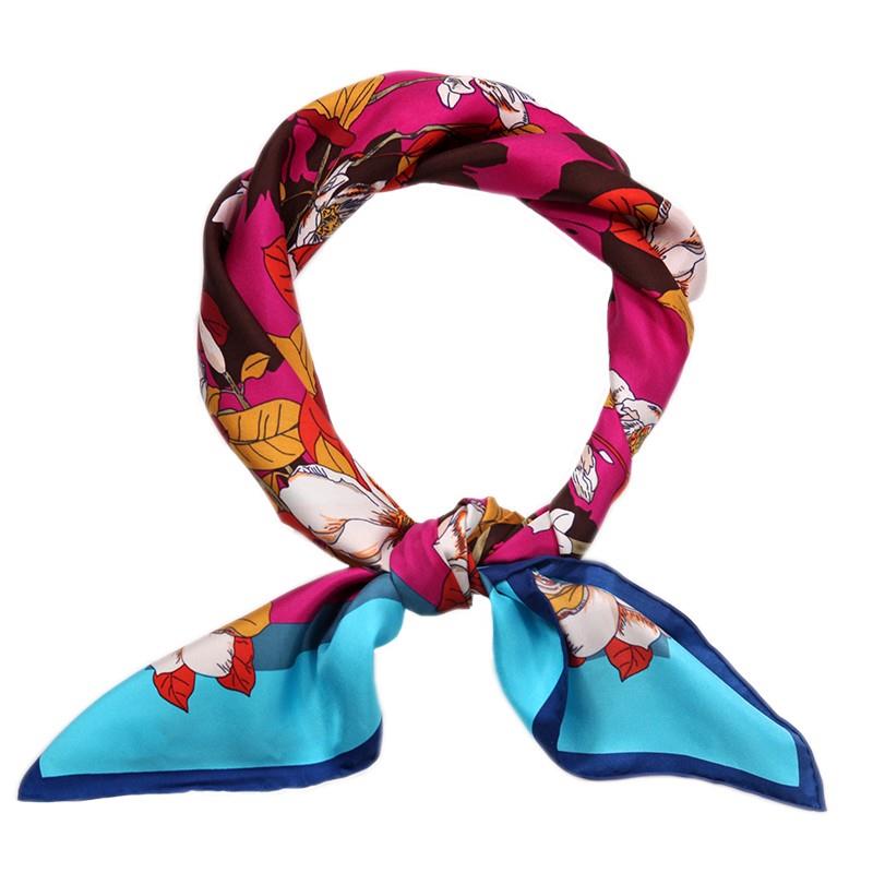 Foral Silk Twill Scarf Foral Silk Twill Scarf