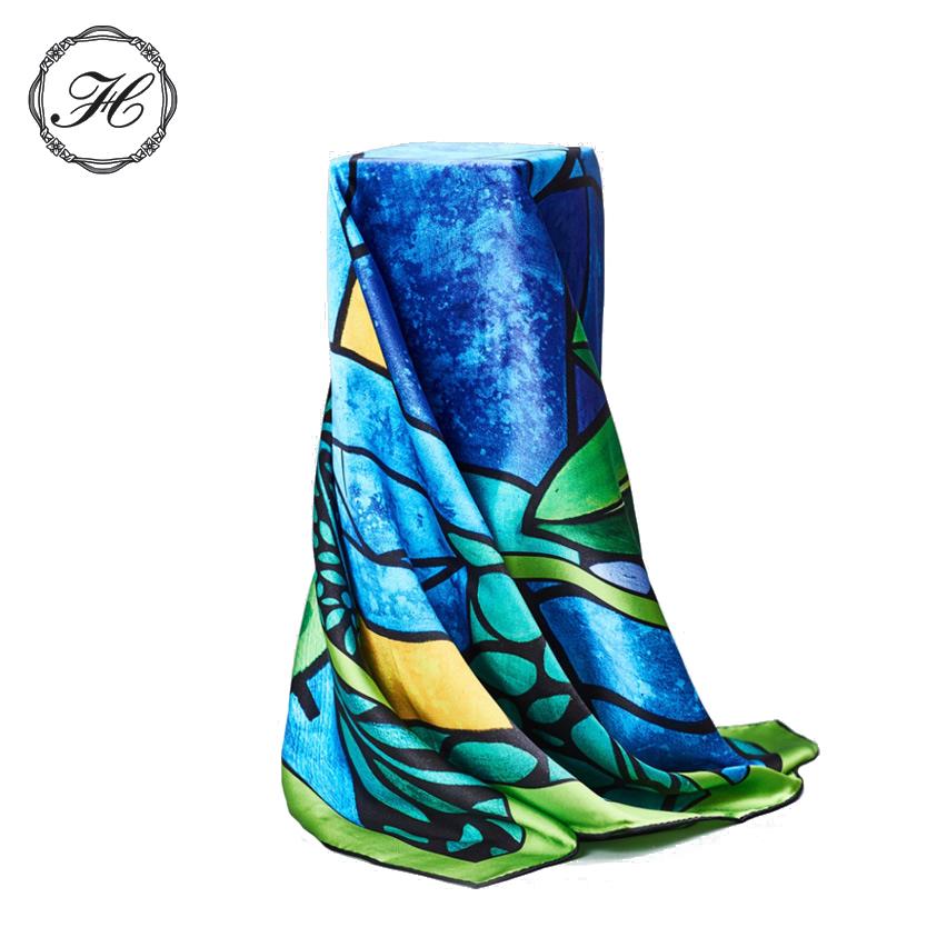 Lady Oil Painting Hand Rolled Square Scarf-5 Lady Oil Painting Hand Rolled Square Scarf-5