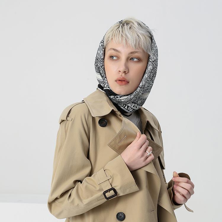 100% Silk Head Scarf