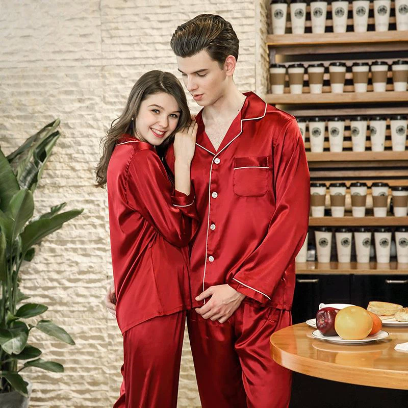 Couple Silk Pajama