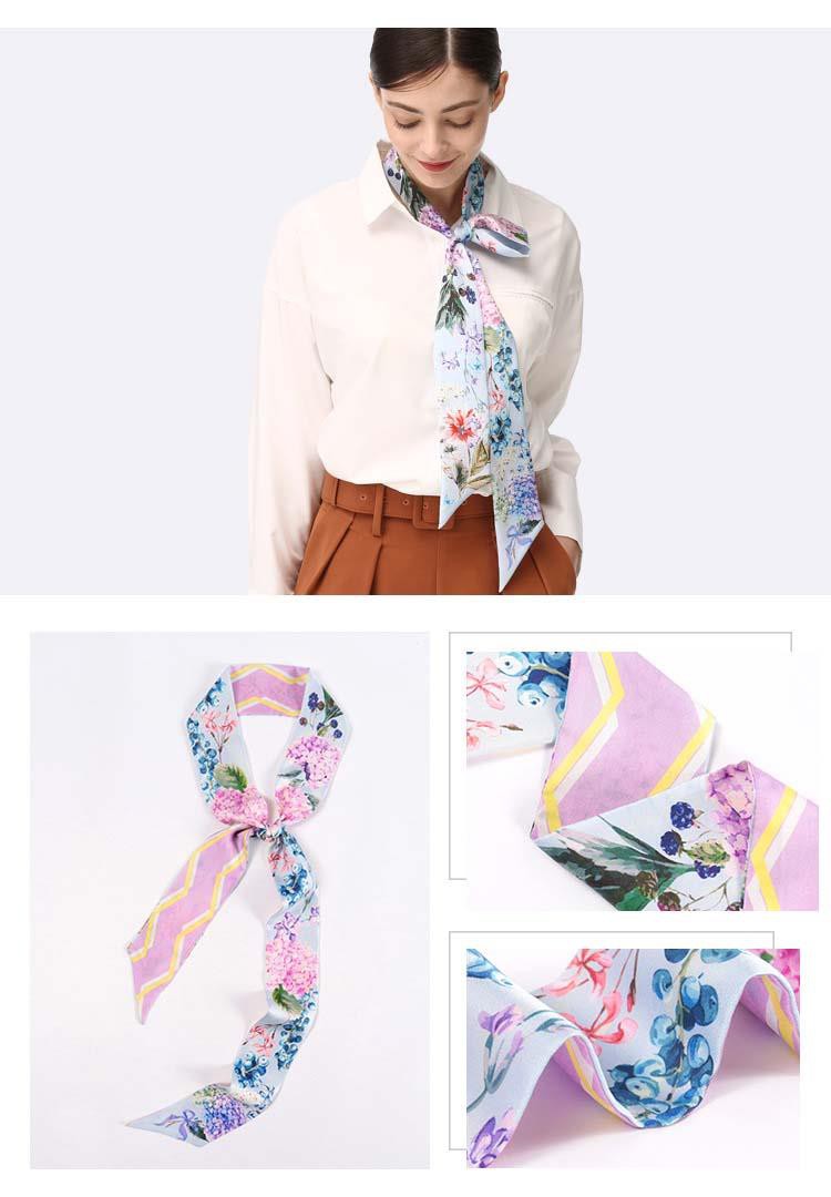 Long Skinny Silk Scarf-2 Long Skinny Silk Scarf-2