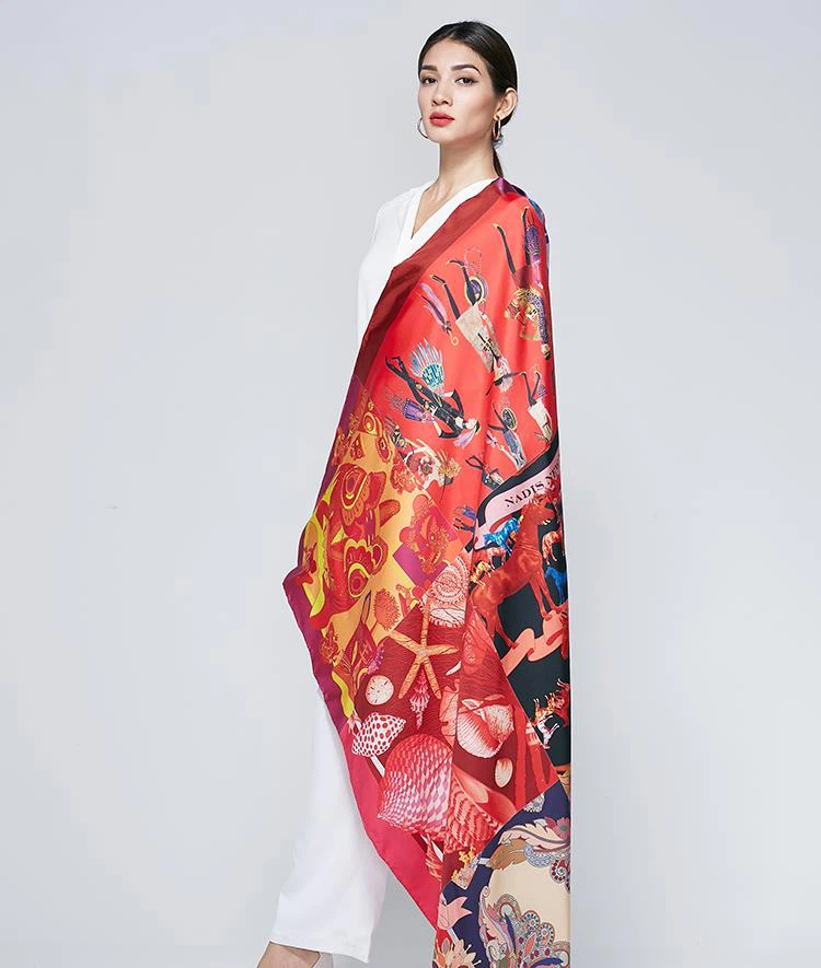 Silk Blanket Scarf-1