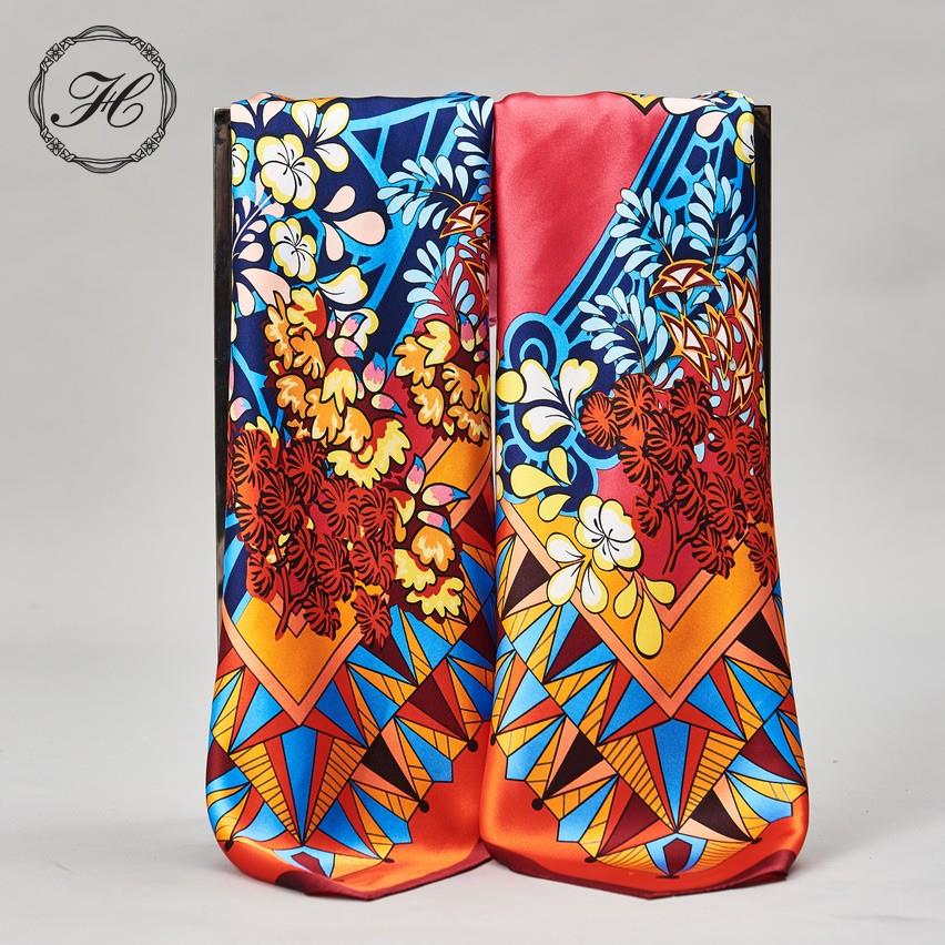 framed silk scarf