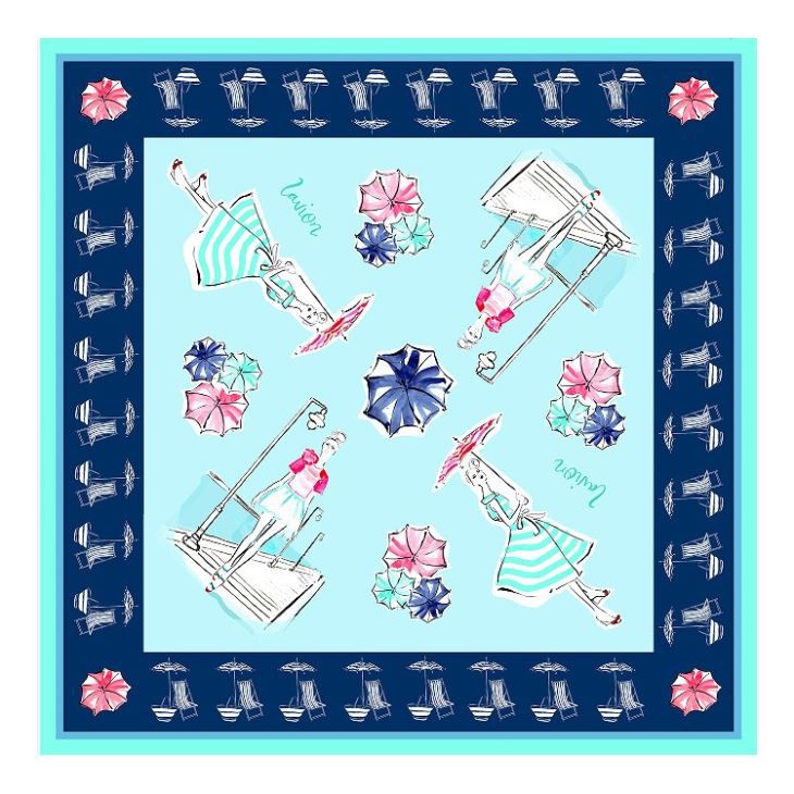 Back Translucent Silk Scarf