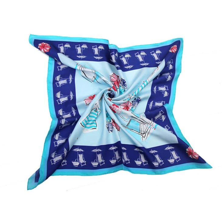 Back Translucent Silk Scarf