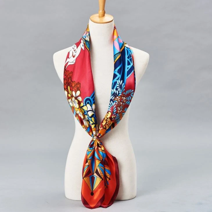 Framed Silk Scarf