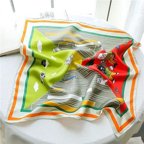 100% Silk Hair Scarves
