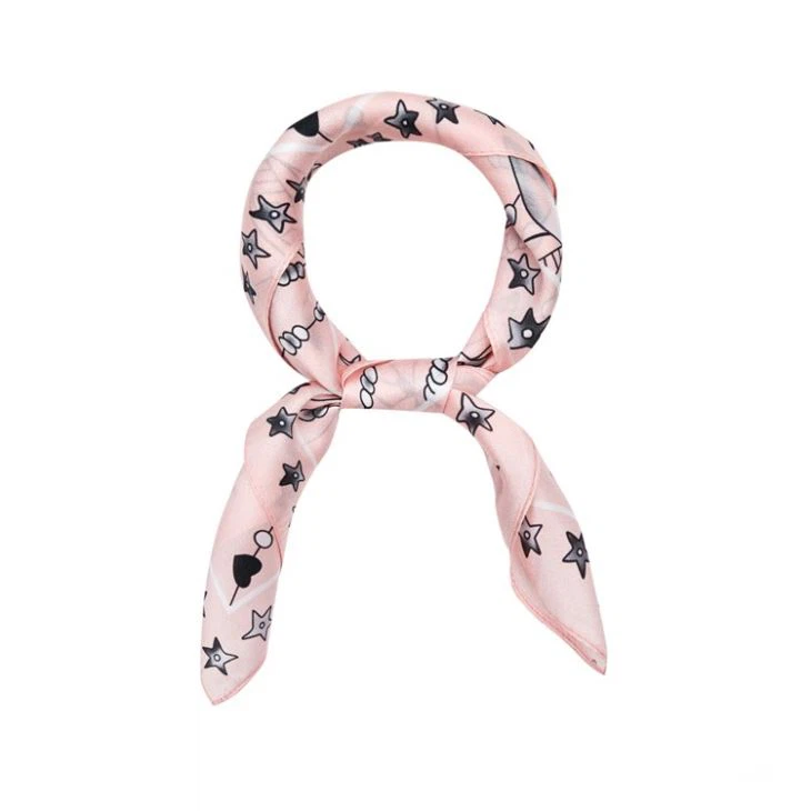 Square Print Silk Scarf