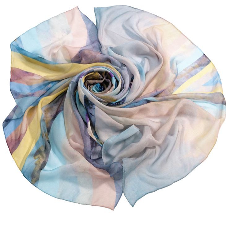 Thin Silk Chiffon Shawl