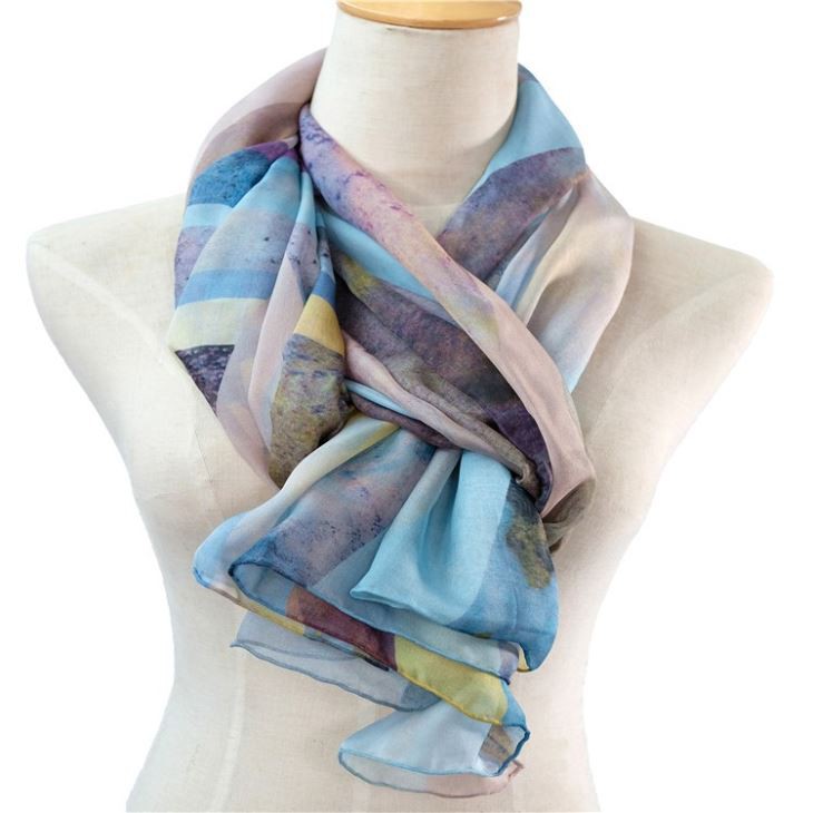 Thin Silk Chiffon Shawl