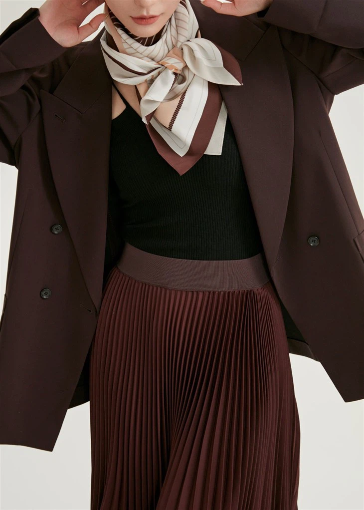 3.Satin Square Scarf