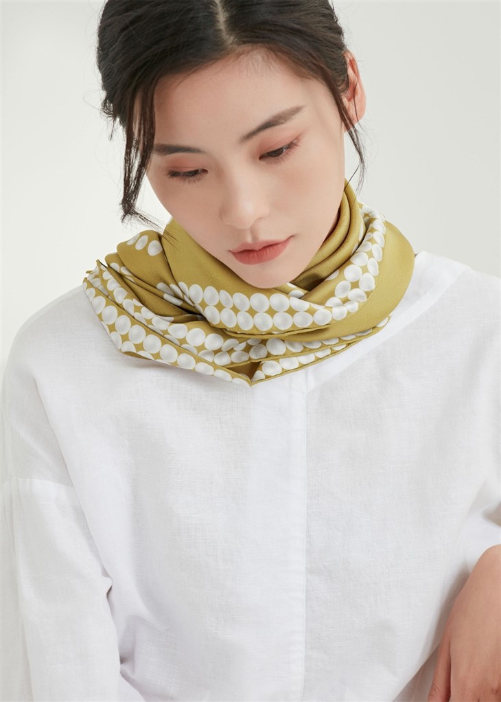Yellow Silk Scarf