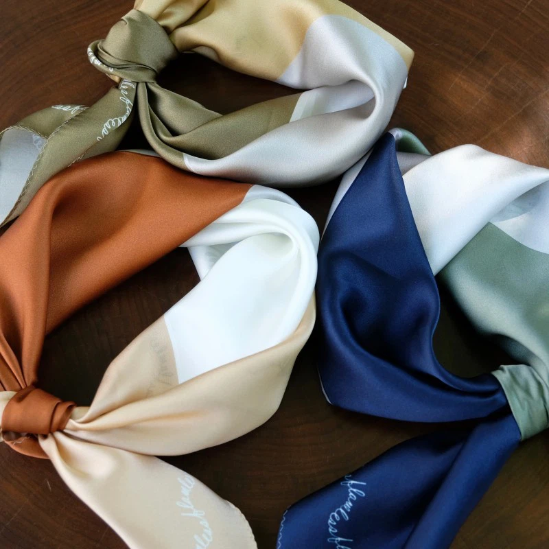 Silk Satin Scarves Custom