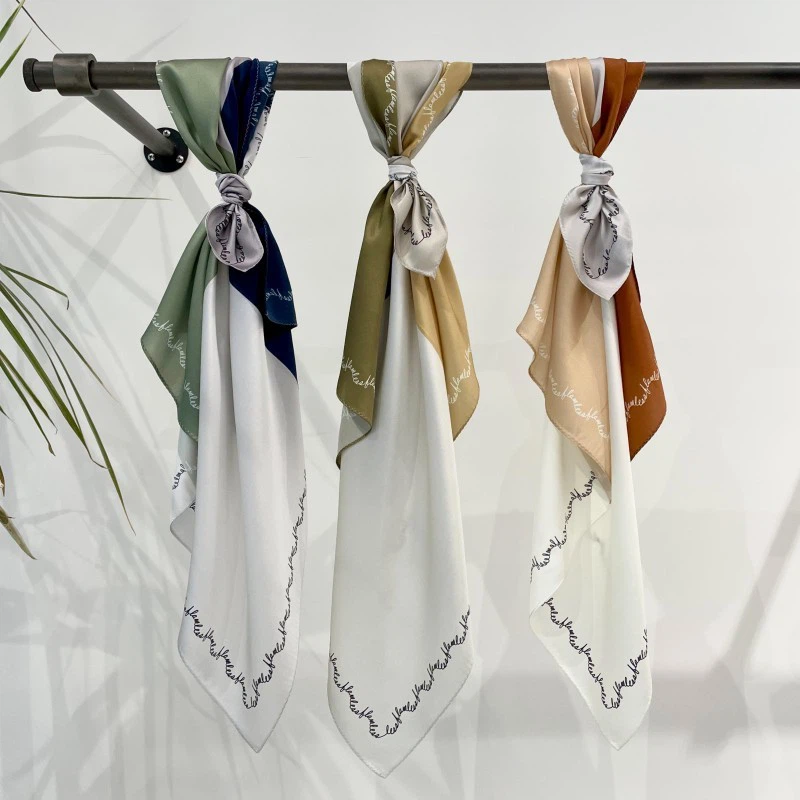 Silk Satin Scarves Custom